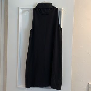 Black turtleneck mini dress